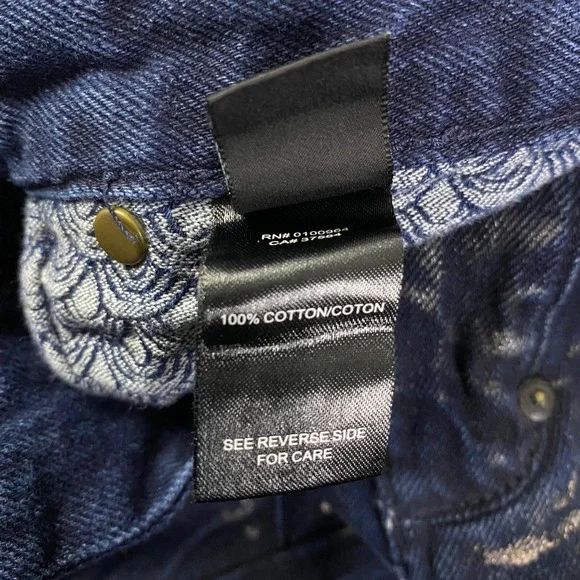 PRPS Demon Fit Moto Jeans Distressed Zippers Dark Wash‎ Denim Mens Sz 32 EUC